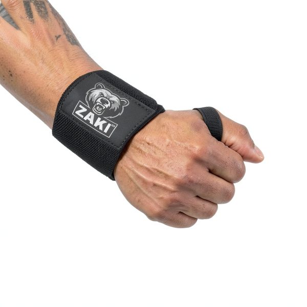 ZAKI 69 Wrist Support Elastic Wrap for Heavy Lifts Black-4