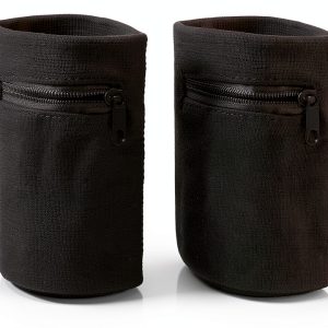 Wristband Black Polyester Running Wrap by LIQWEI-0