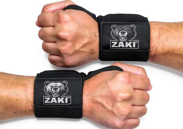 ZAKI 69 Wrist Support Elastic Wrap for Heavy Lifts Black-0
