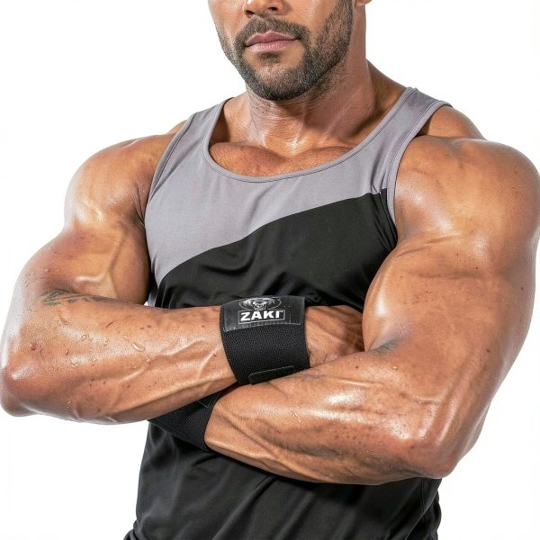 ZAKI 69 Wrist Support Elastic Wrap for Heavy Lifts Black-2
