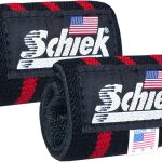 Schiek Heavy Duty Wrist Wraps Black/Red 12 Inch-0