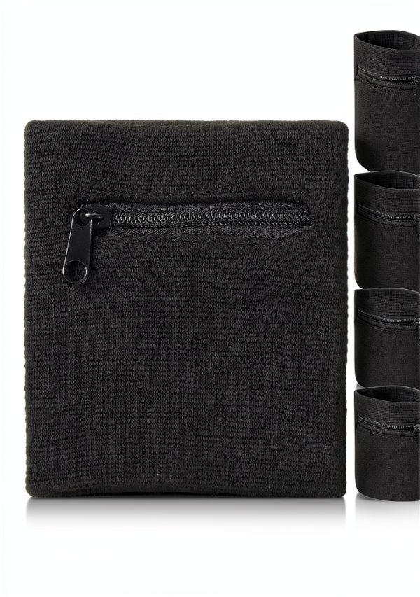 Wristband Black Polyester Running Wrap by LIQWEI-1