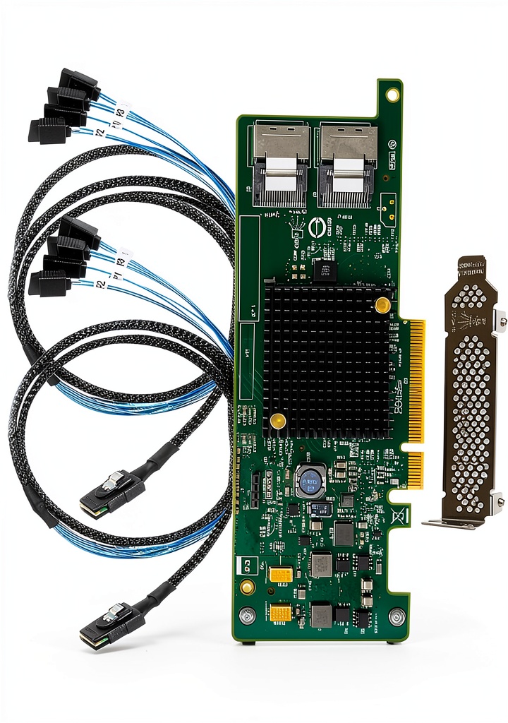LANPAN 9207-8i HBA installed in a server rack