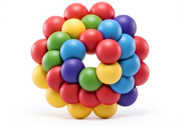 Round Floor Markers 30pcs Multicolor PVC Waterproof Dots by KoMvzyl-2