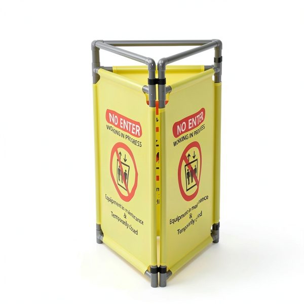 Safety Barricade 3-Panel Heavy Duty PVC Foldable Barrier by Iukar-7