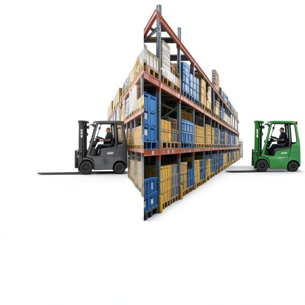 6 Pack Stop Look Out for Forklift Traffic Floor Sticker，24" × 6"，Vinyl Self-Adhesive-5