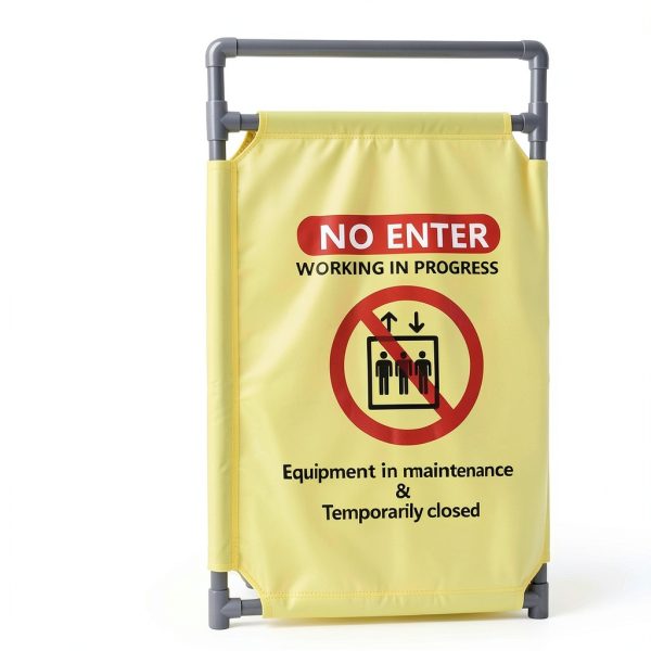 Safety Barricade 3-Panel Heavy Duty PVC Foldable Barrier by Iukar-6