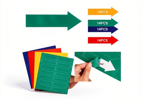 Arrow Floor Decals Stickers wexpw PVC Directional Markers 56 pcs-1