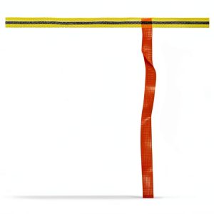 Mutual 14976 Hula Skirt Perimeter Marker, 50 yard Length x 3/4" Width, Yellow/ Black/Yellow-0