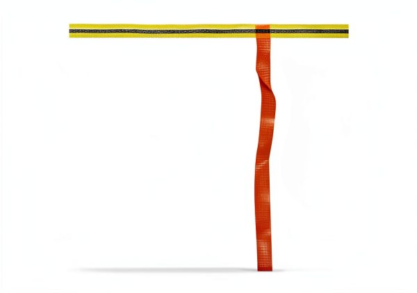 Mutual 14976 Hula Skirt Perimeter Marker, 50 yard Length x 3/4" Width, Yellow/ Black/Yellow-0