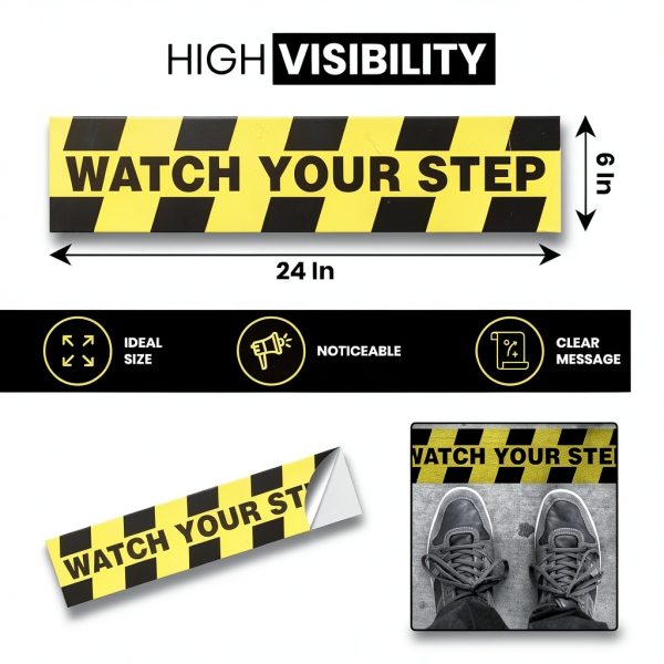 Watch Your Step Floor Decals 6 Pack 20x5 – SHAWdow Games Vinyl-1