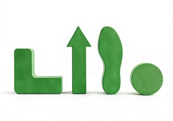 DuraMark Corner Angle Floor Markers by ifloortape- Green 6x6in 25 Pack-3