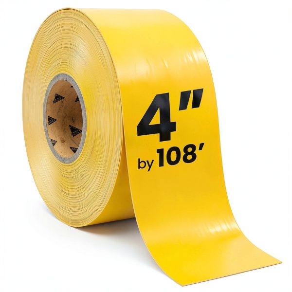 Floor Marking Tape EC700 Yellow 4in x 108ft Tape by ifloortape-0