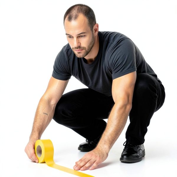 Floor Marking Tape EC700 Yellow 4in x 108ft Tape by ifloortape-3