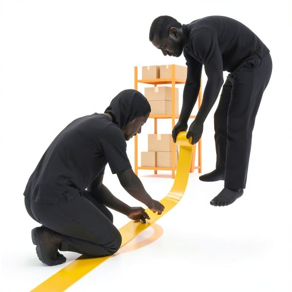 Floor Marking Tape EC700 Yellow 4in x 108ft Tape by ifloortape-4